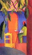 August Macke Turkisches Cafe (II) oil on canvas